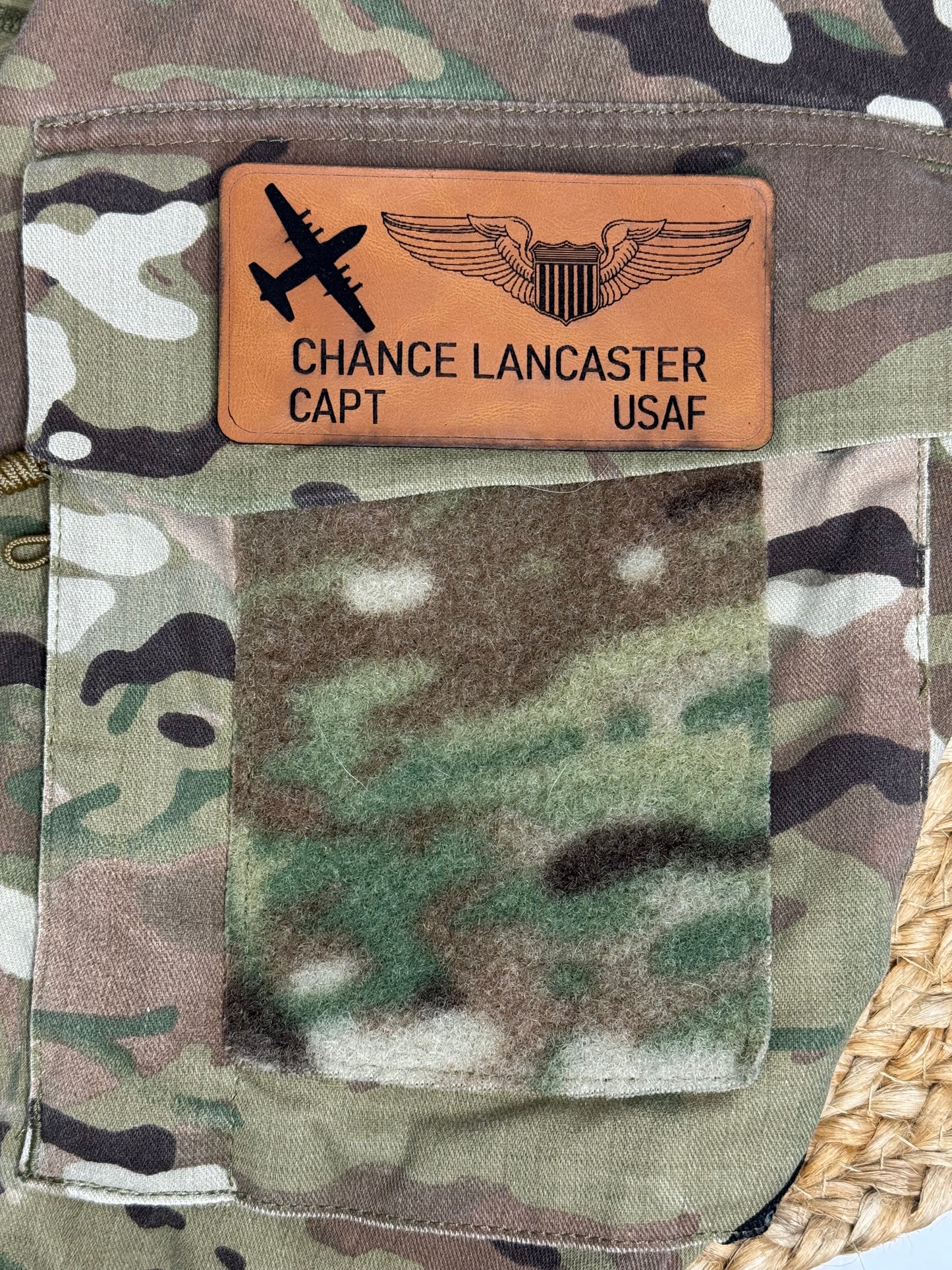 Combat Top Nametag - Premium Leather