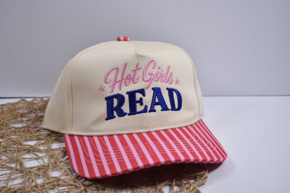 Hot Girls Read Embroidered Hat