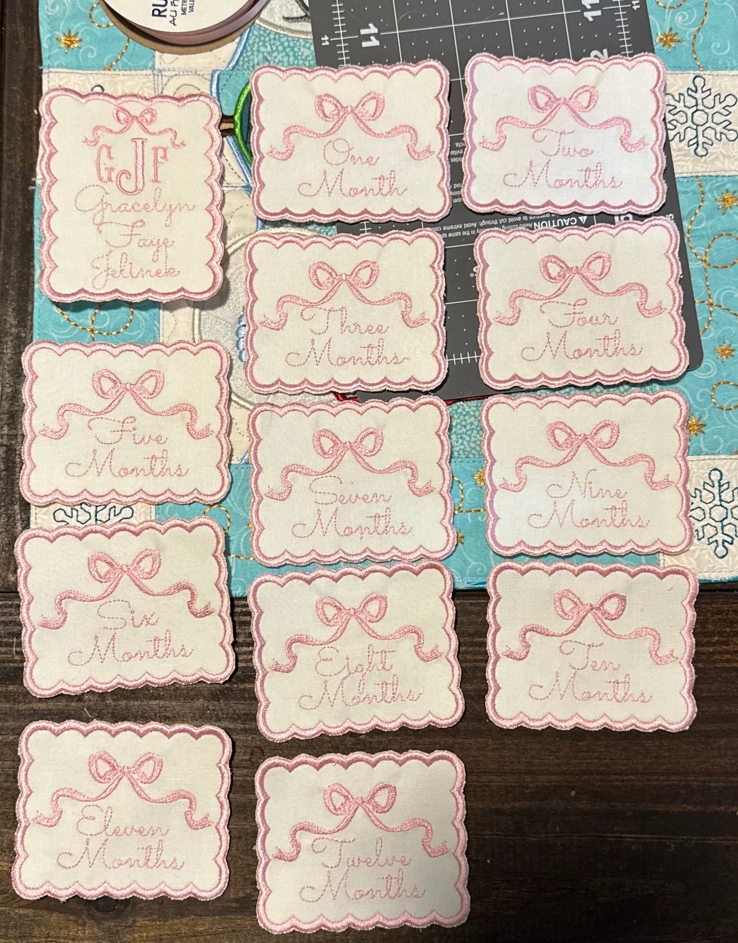 Monthly Milestone Keepsake Cards