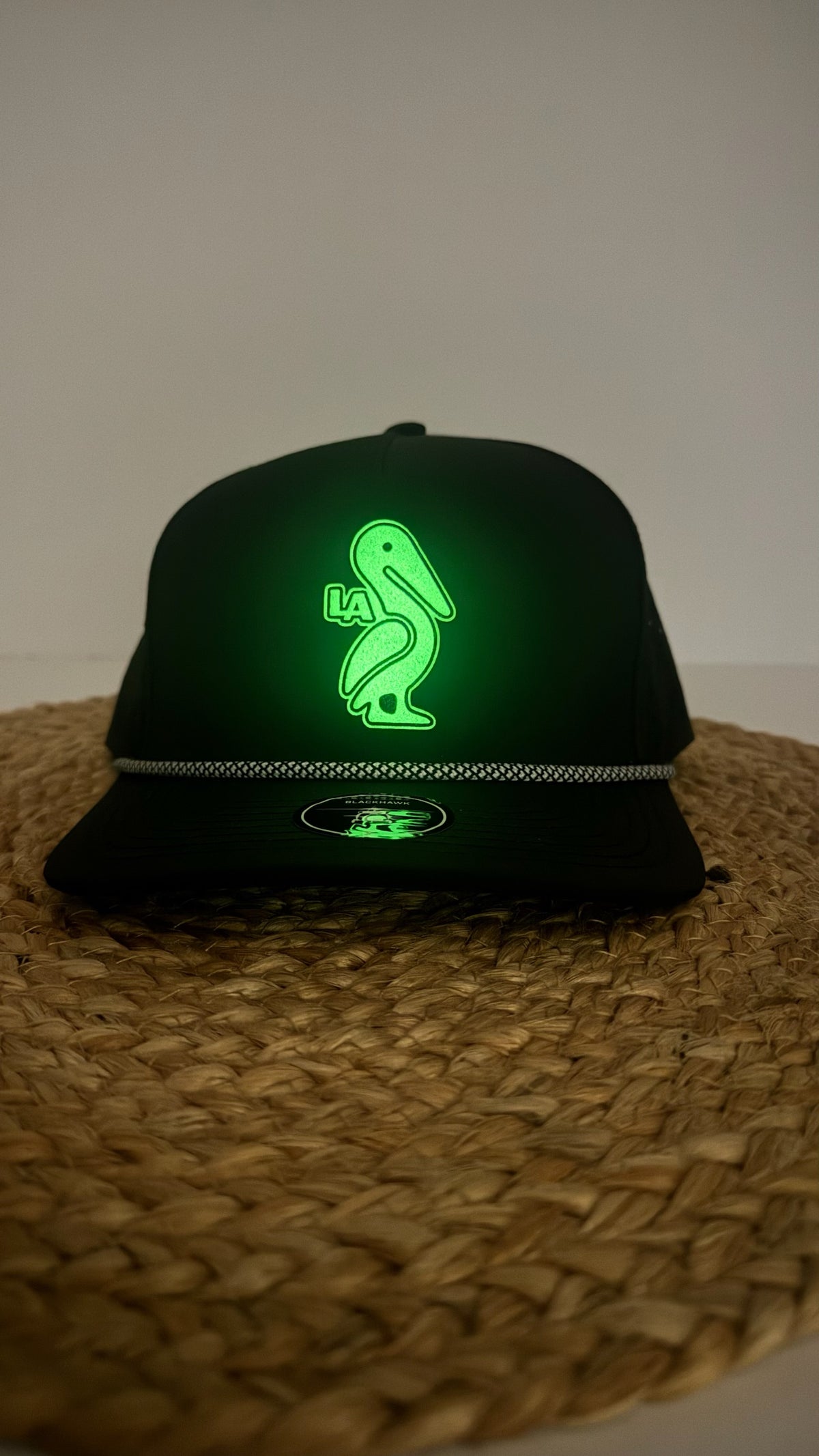 Louisiana Pelican Glow in the Dark Premium Athletic Hat