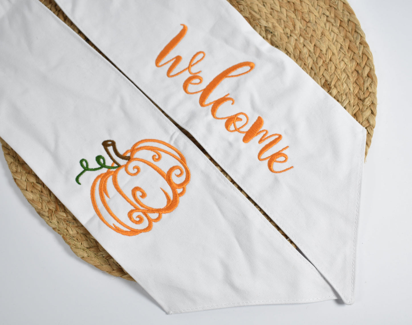 Pumpkin Wreath Sash
