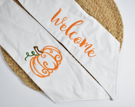 Pumpkin Wreath Sash