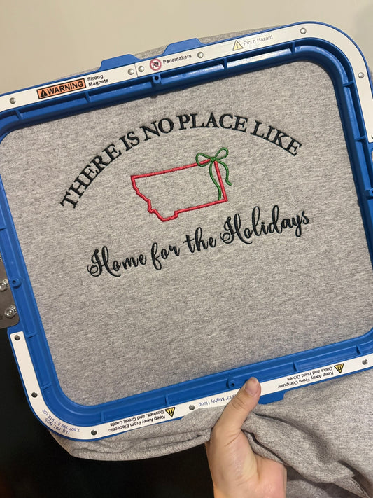 'No Place Like Home' Grey Sweater