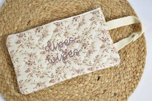 Dipes and Wipes Wristlet bag