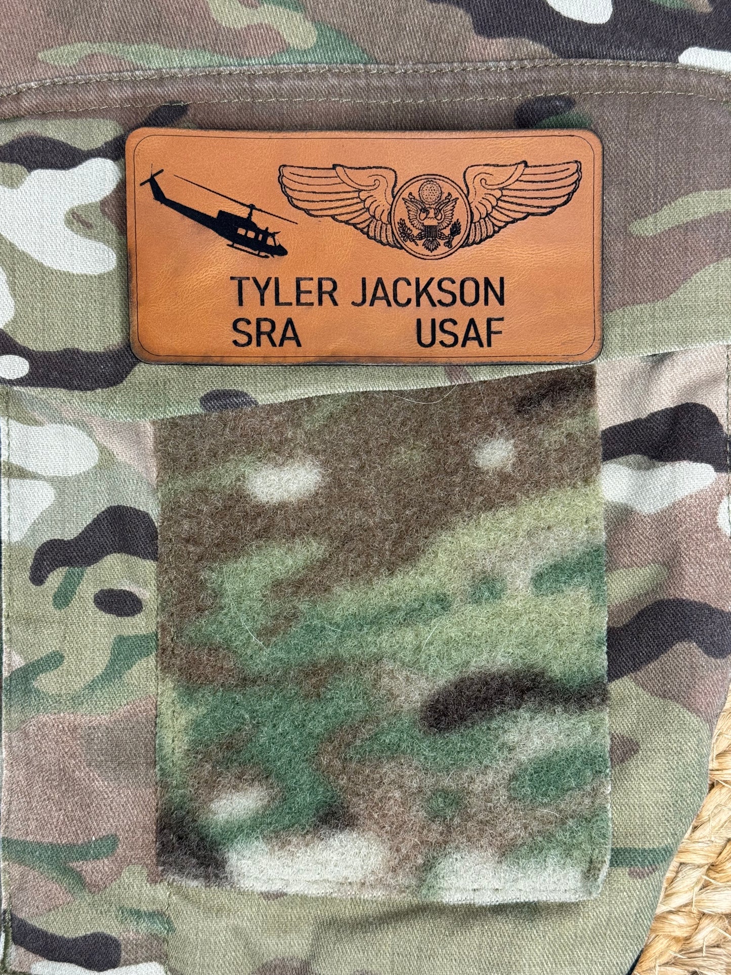 Combat Top Nametag - Premium Leather