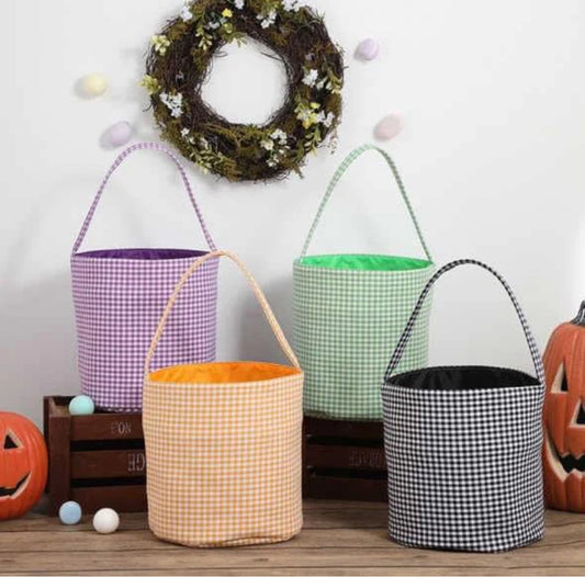 Embroidered Halloween Baskets