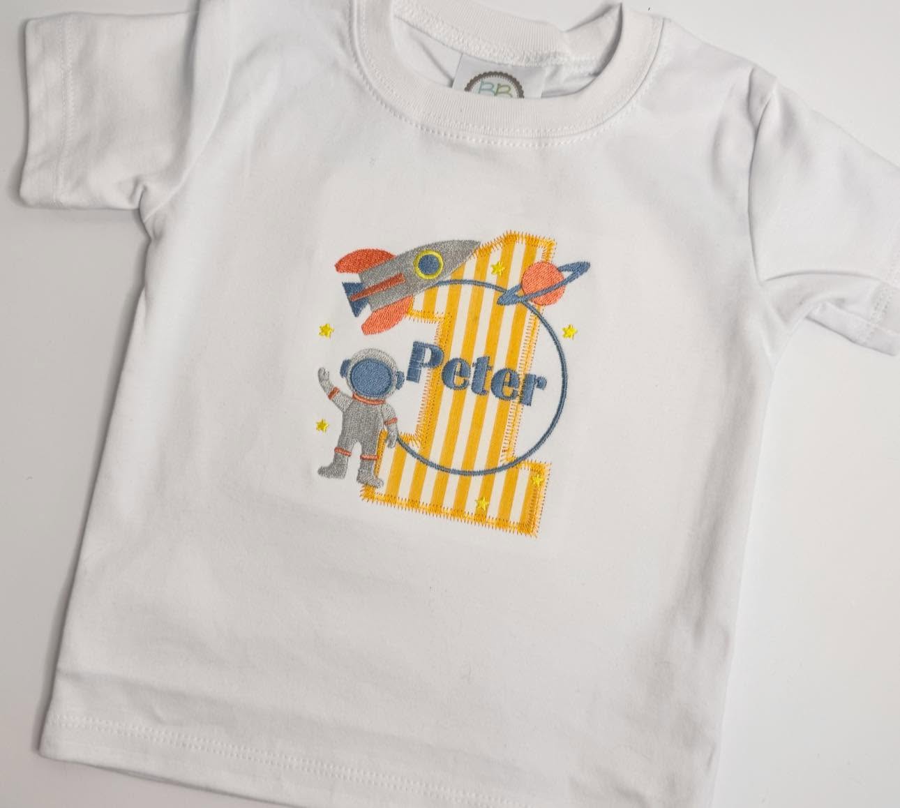 Personalized Space Birthday Shirt |