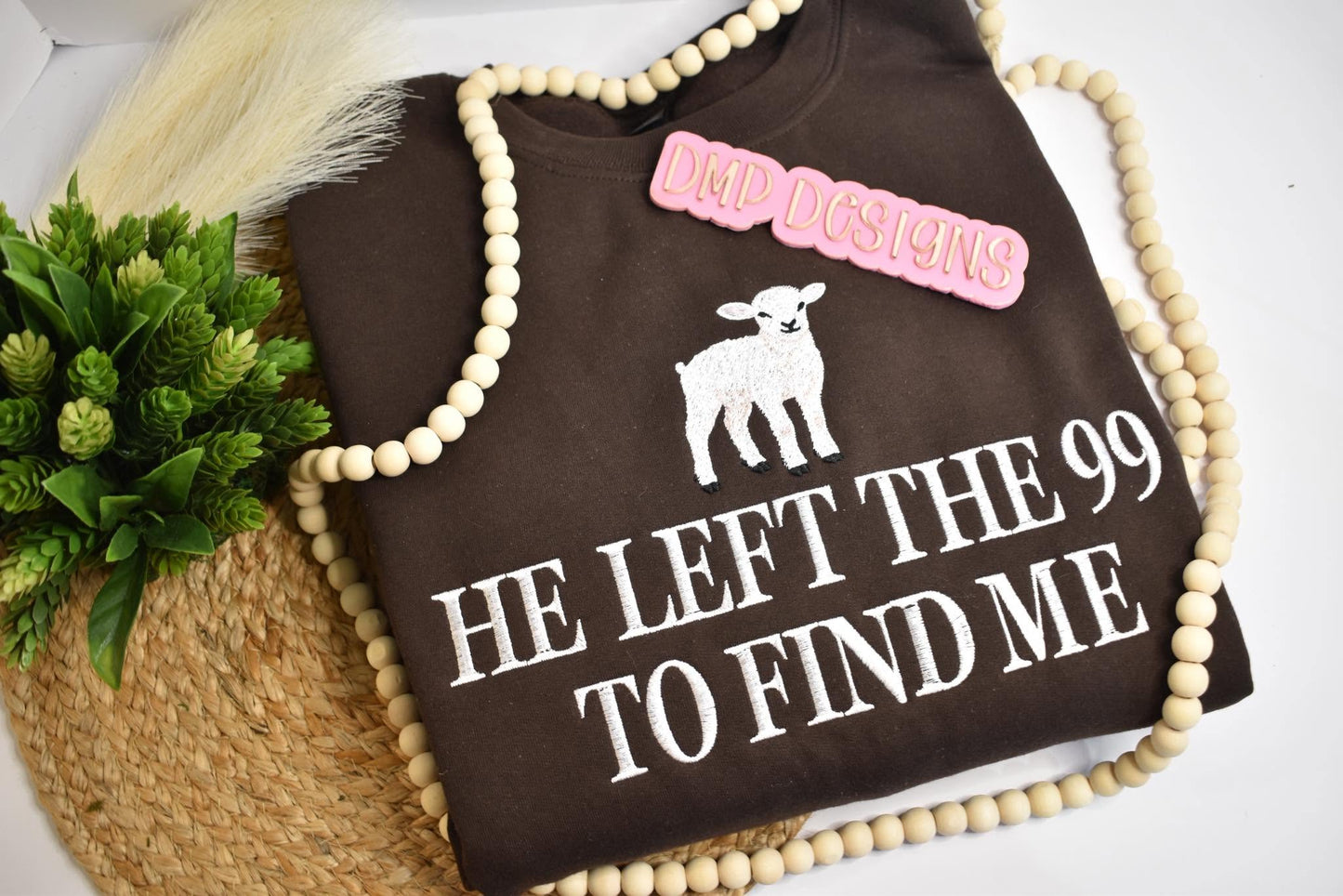 He Left the 99 Embroidered Sweatshirt