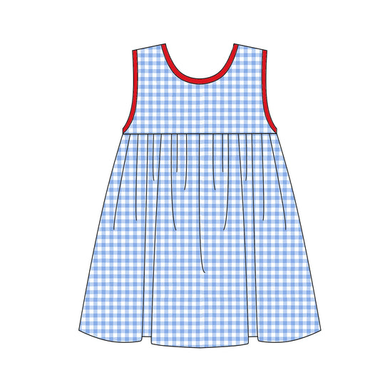 All American Gingham Bow Dress
