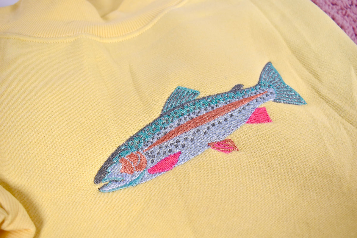 Butter Yellow Trout Mockneck