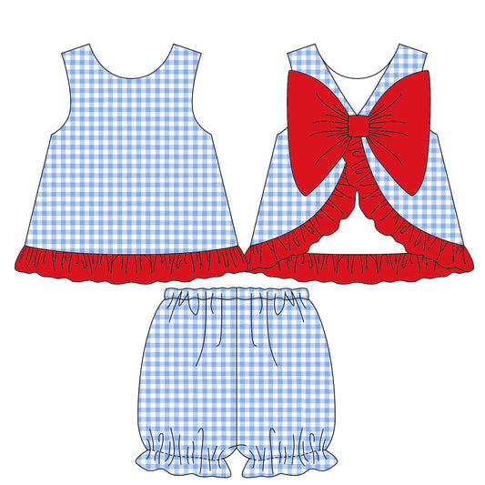 All American Gingham Swing Back Set