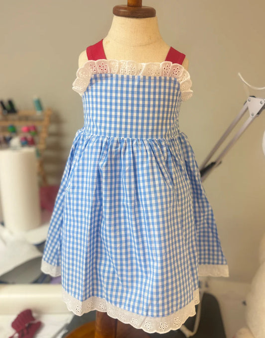 Woven Gingham Dress