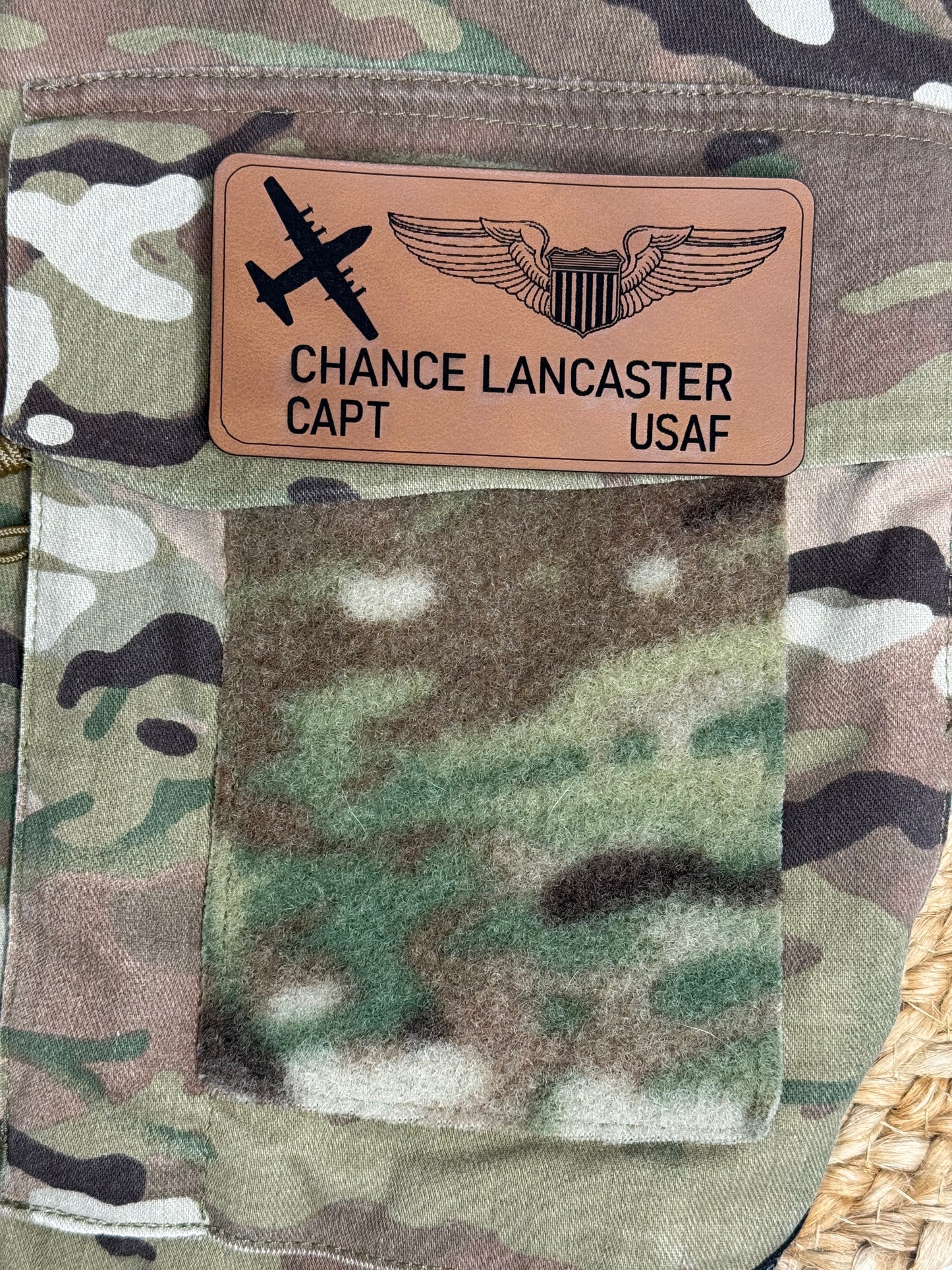 Combat Top Nametag - Premium Leather