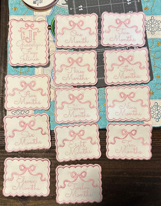 Monthly Milestone Keepsake Cards