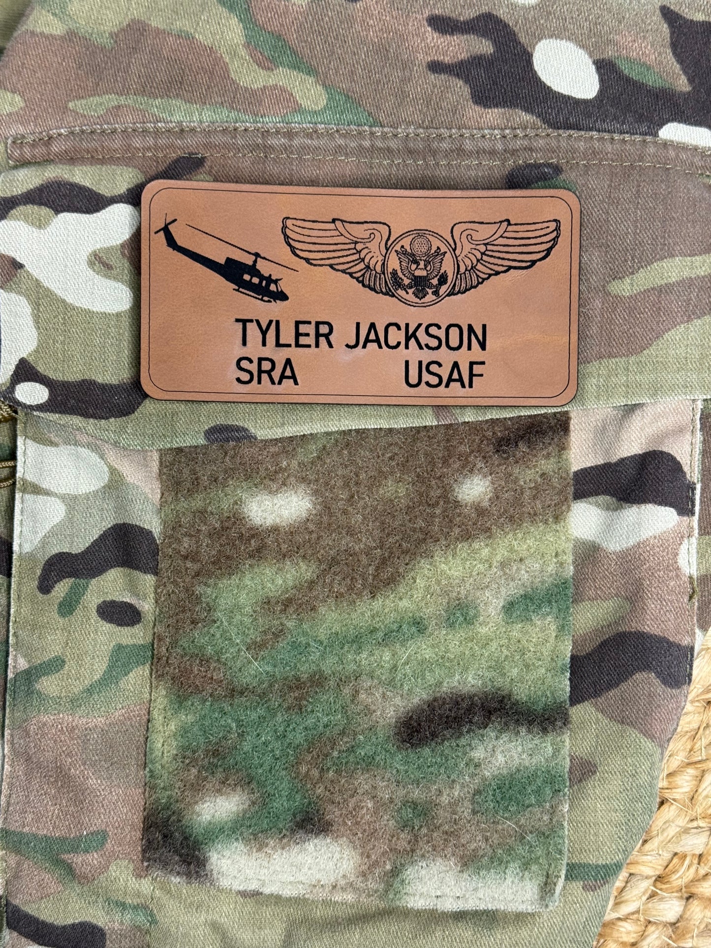 Combat Top Nametag - Premium Leather