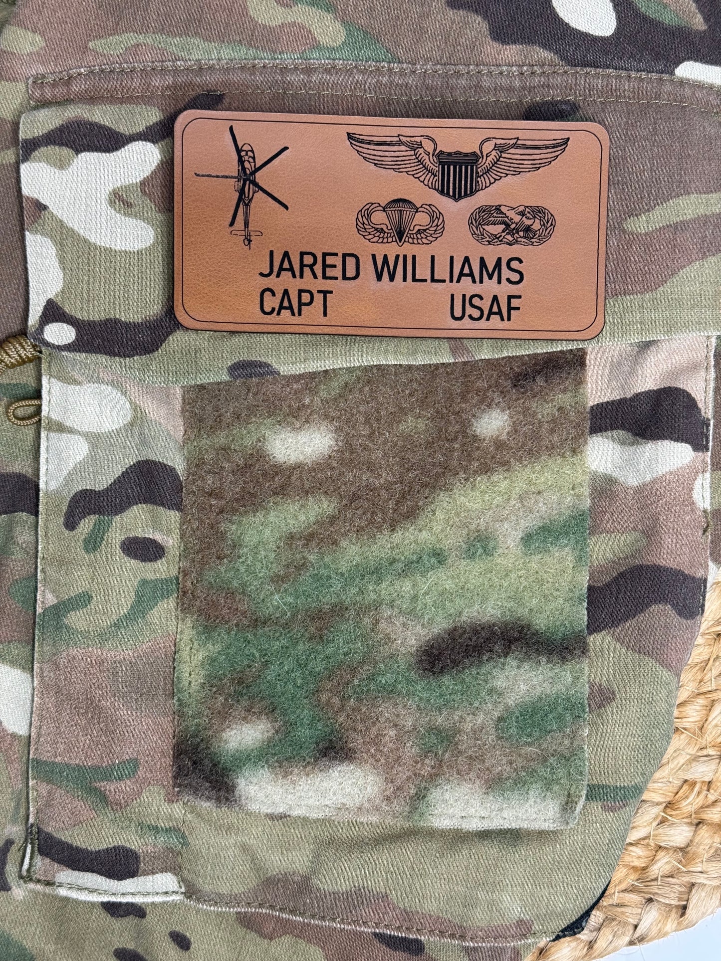 Combat Top Nametag - Premium Leather