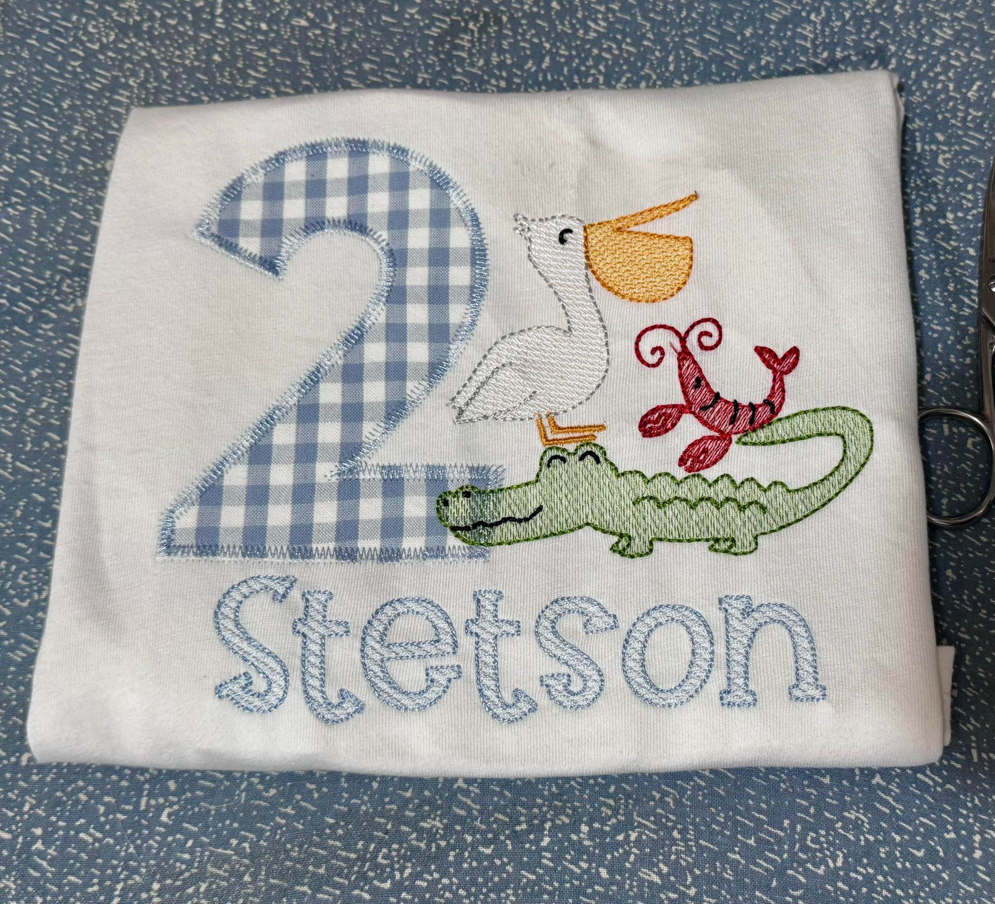 Birthday Embroidered Bayou Shirt