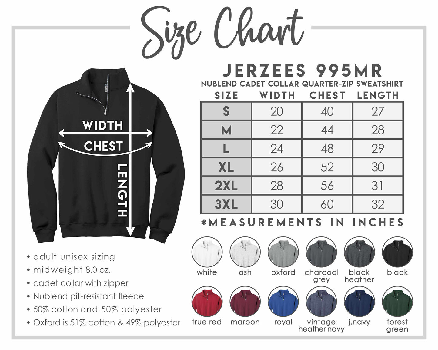 Embroidered Quarter Zip Nurse Sweatshirt