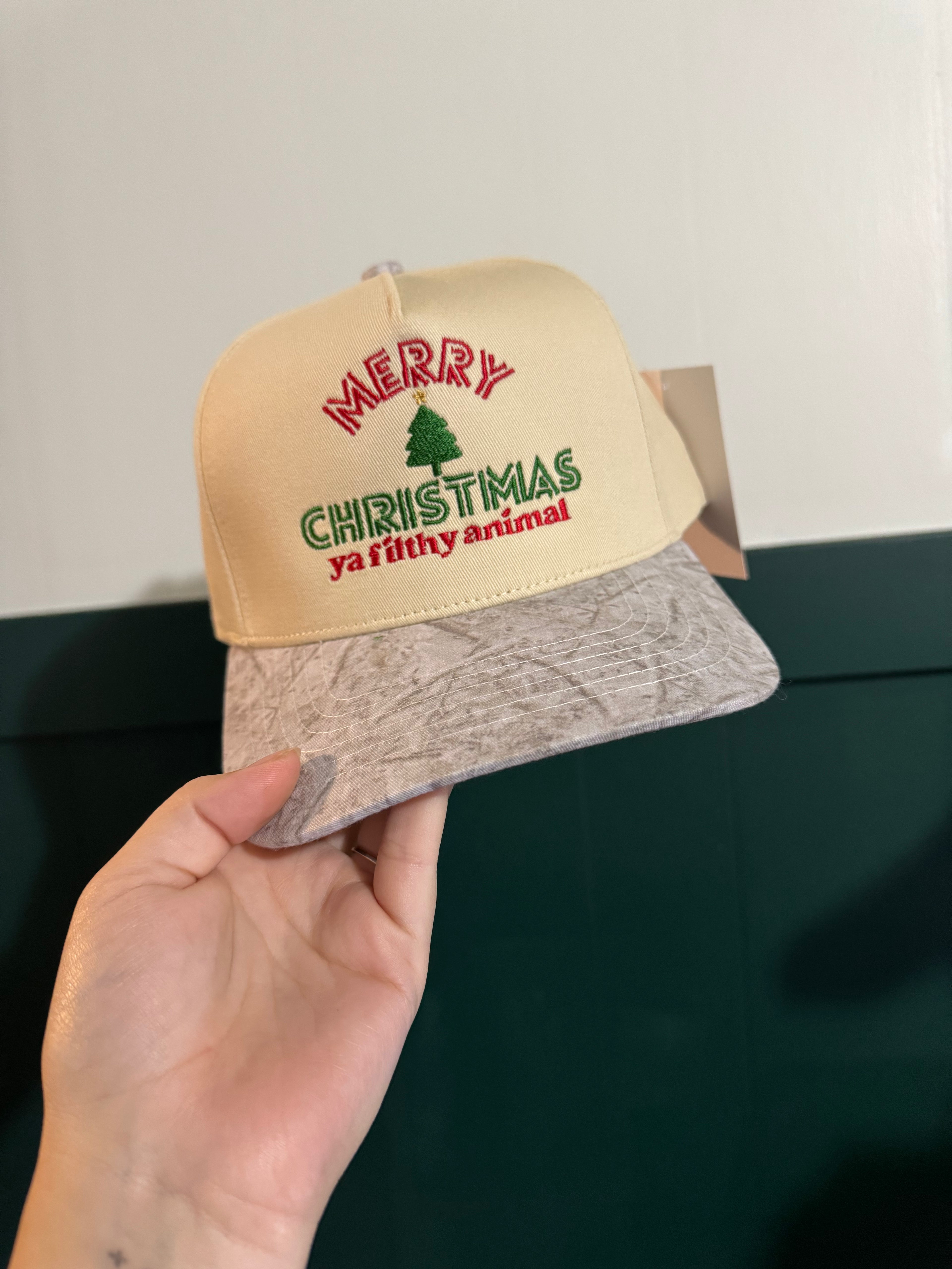 'Home Alone' Natural/White Camo Hat