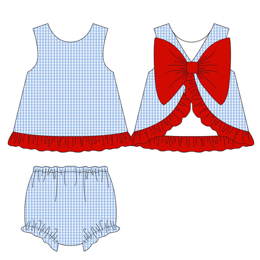 All American Gingham Swing Back Set